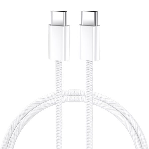BWOO Cable USB-C - USB-C 1m 60W for iPhone 15 BO-X284 white