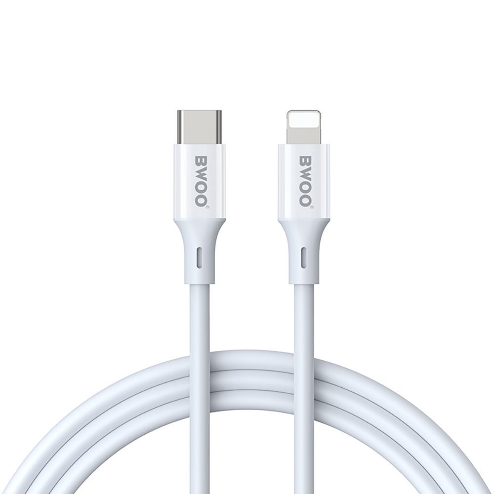BWOO Cable USB-C - Lightning 1m 27W ABS + TPE X283 C-L white
