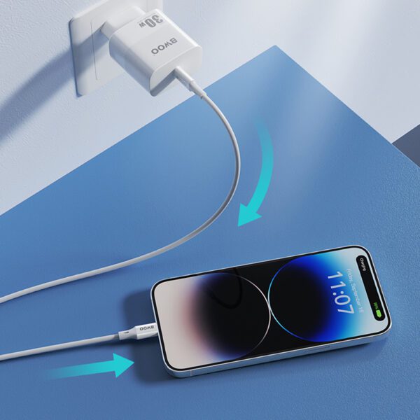 BWOO Cable USB-C - Lightning 1m 27W ABS + TPE X283 C-L white