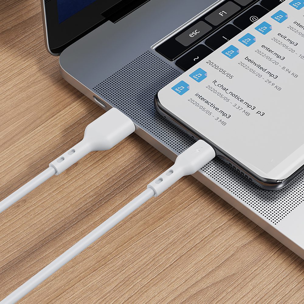 BWOO Cable USB - USB-C 1m 3A White BO-X172C