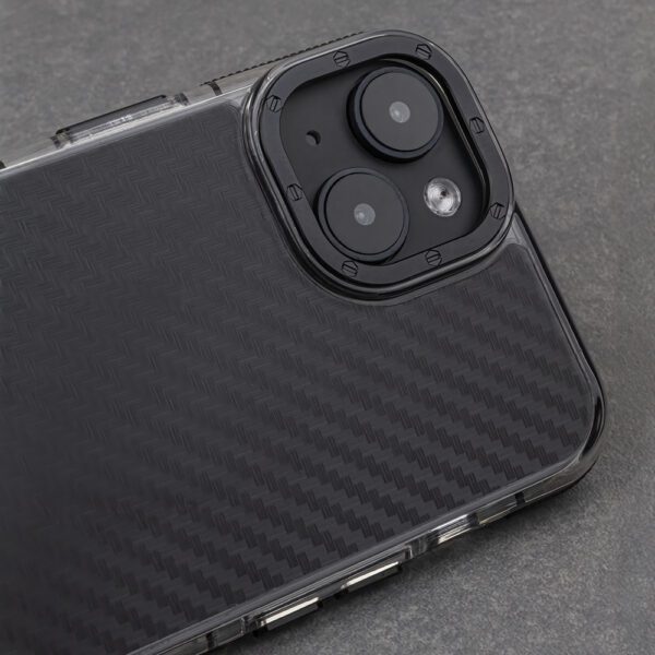 Acrylic Carbon case for iPhone 15 Pro 6,1" black