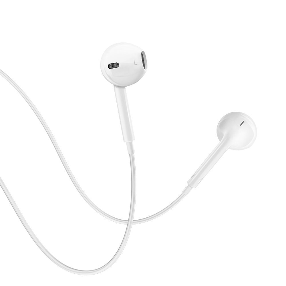 BWOO wired earphones 3.5mm stereo white
