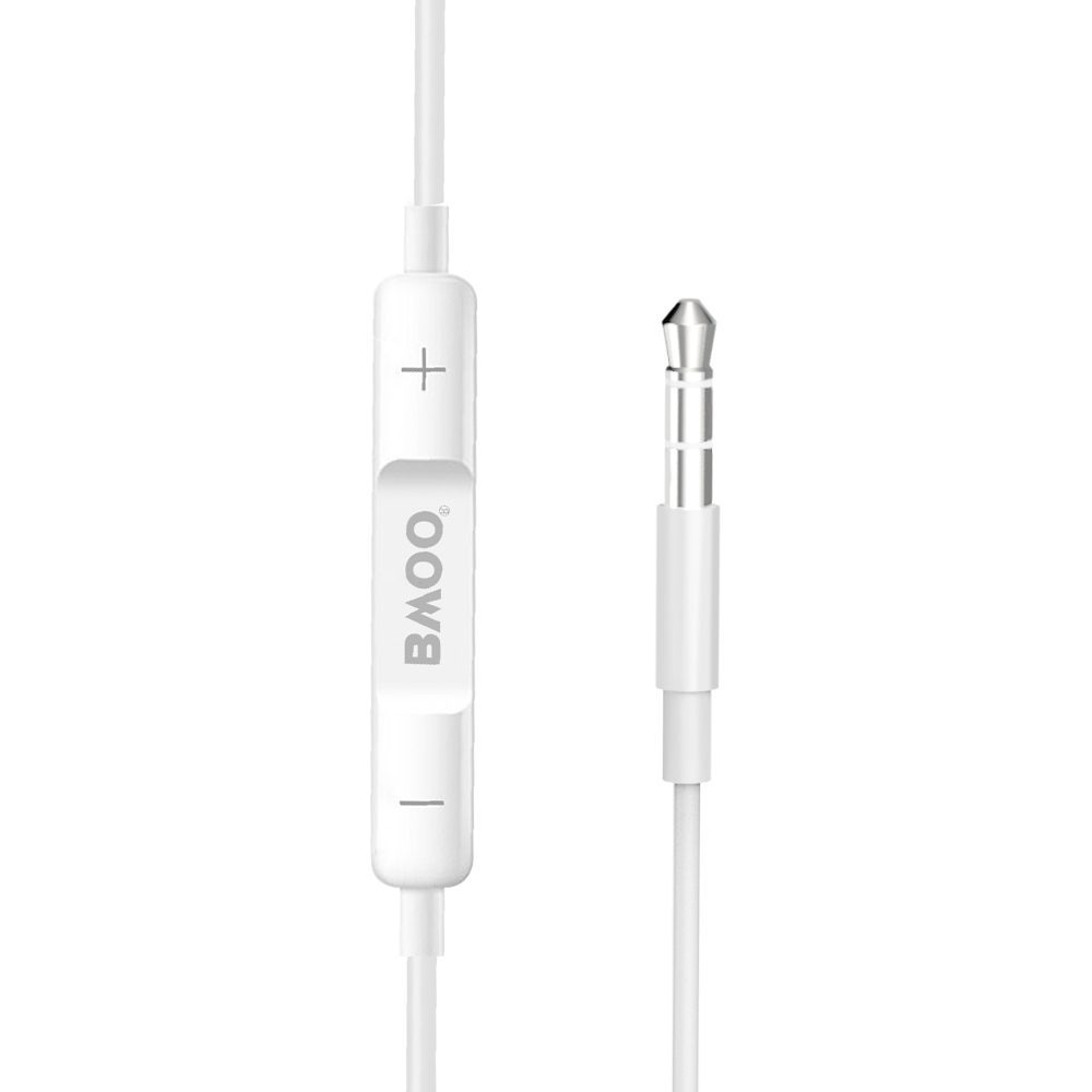 BWOO wired earphones 3.5mm stereo white