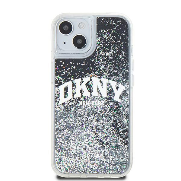 DKNY case for iPhone 15 6,1" HC DKHCP15SLBNAEK black HC liquid glitters w arch logo