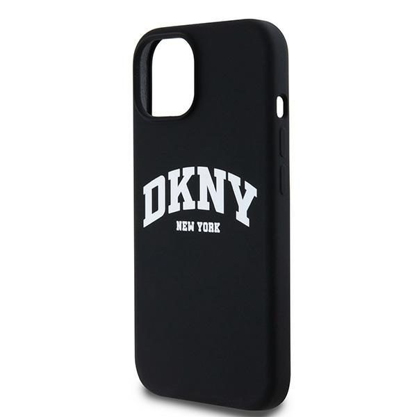 DKNY case for iPhone 15 6,1" DKHMP15SSNYACH black HC Magsafe silicone w arch logo