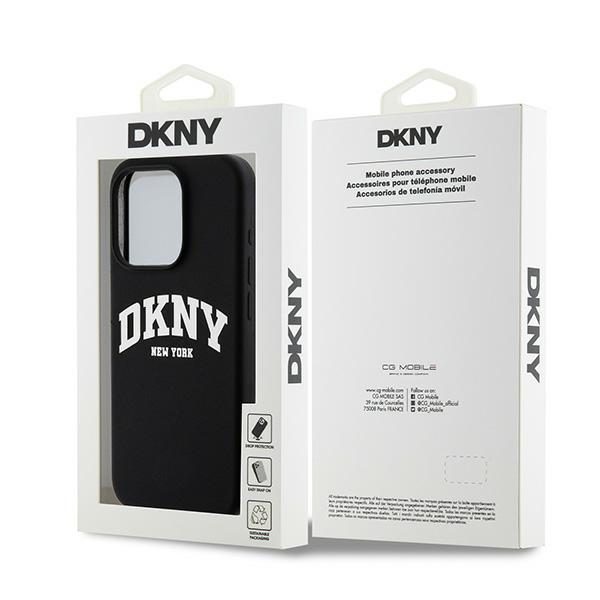 DKNY case for iPhone 15 Pro 6,1" DKHMP15LSNYACH black HC Magsafe silicone w arch logo