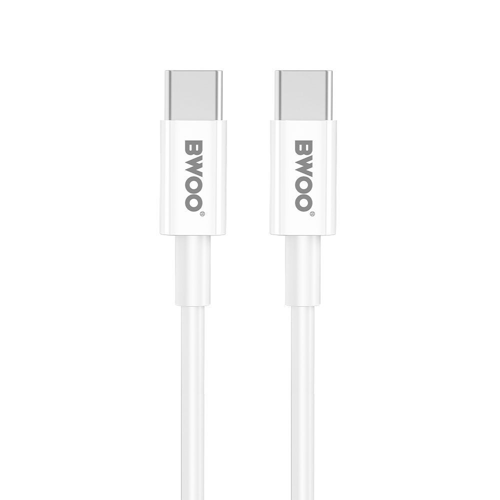 BWOO CDA159 PD wall charger 1x USB-C port + USB-C 20W white