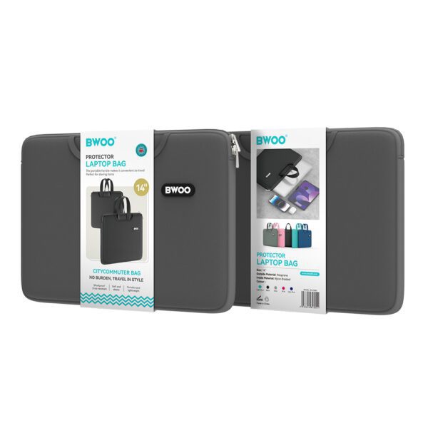 394817_oryg BWOO neoprene laptop bag 14" grey