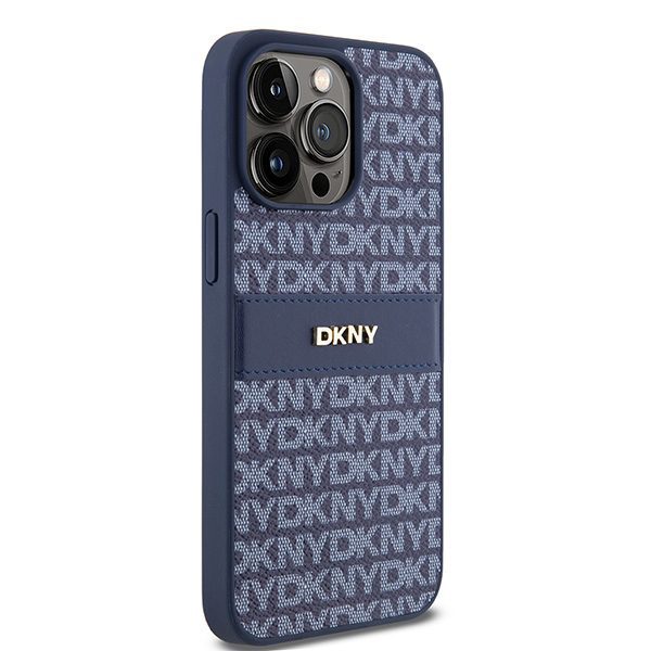 DKNY case for iPhone 15 Pro Max 6,7" DKHCP15XPRTHSLB black HC Magsafe pu repeat pattern w stack logo