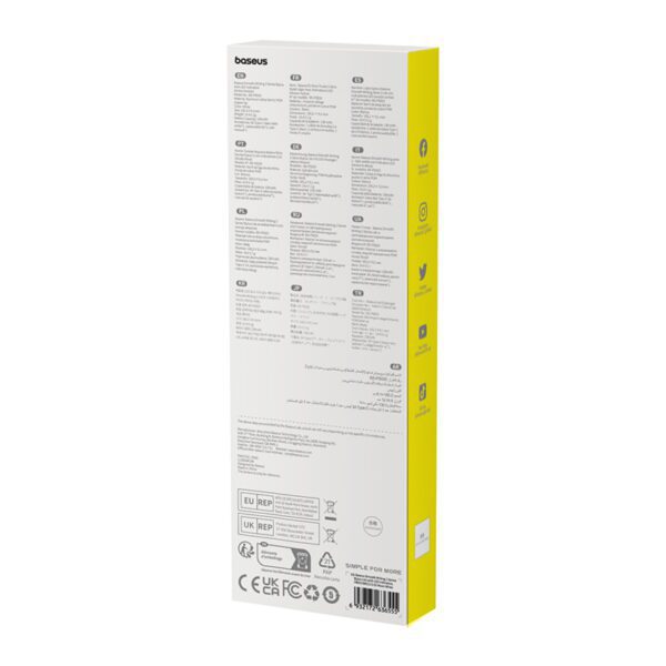 OS-Baseus Smooth Writing 2 Series Stylus Lite with LED Indicators, Moon White (Active version with type-C cable and active pen tip)