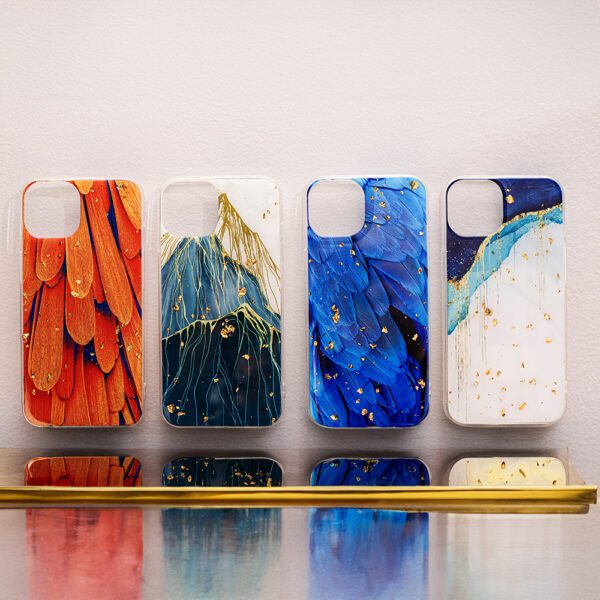 396517_oryg Gold Glam case for Xiaomi Redmi 14C 4G/ 14C 5G / Redmi A4 / POCO C75 feathers