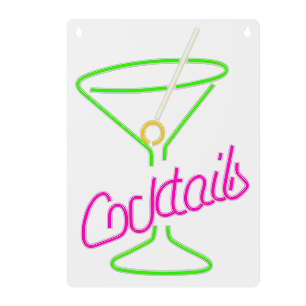 Neon PLEXI LED COCKTAILS pink green FPNE02X Forever Light