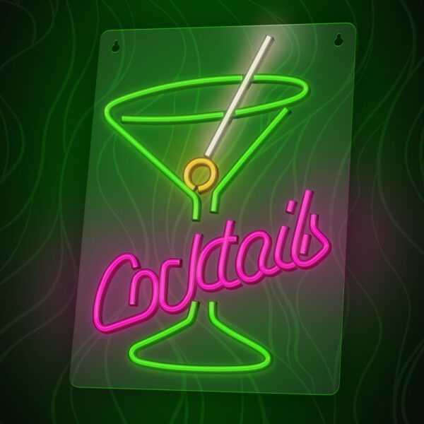 Neon PLEXI LED COCKTAILS pink green FPNE02X Forever Light