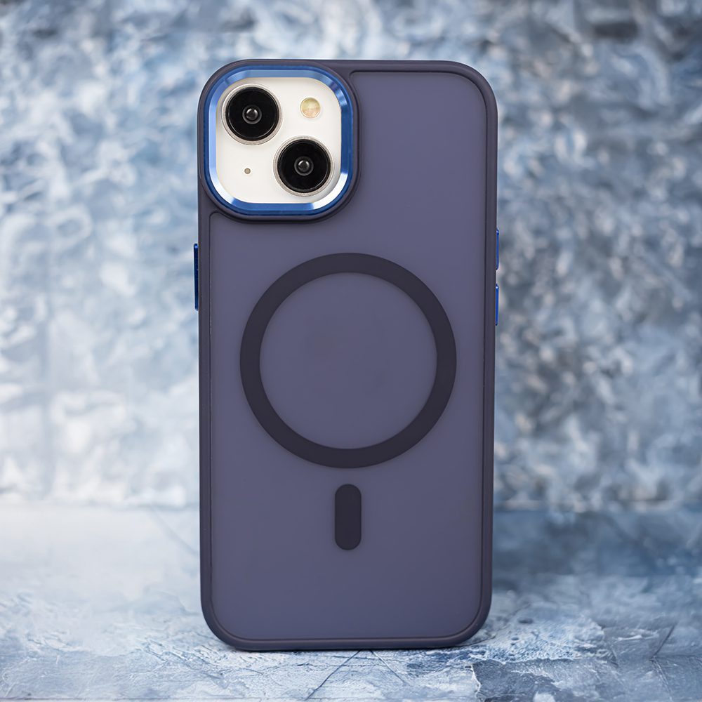 Frozen Mag case for iPhone 14 Pro 6,1" navy blue