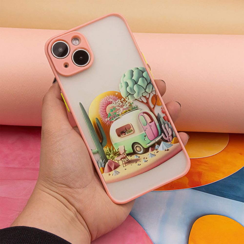 Ultra Trendy case for iPhone 14 Pro 6,1" Travel pink