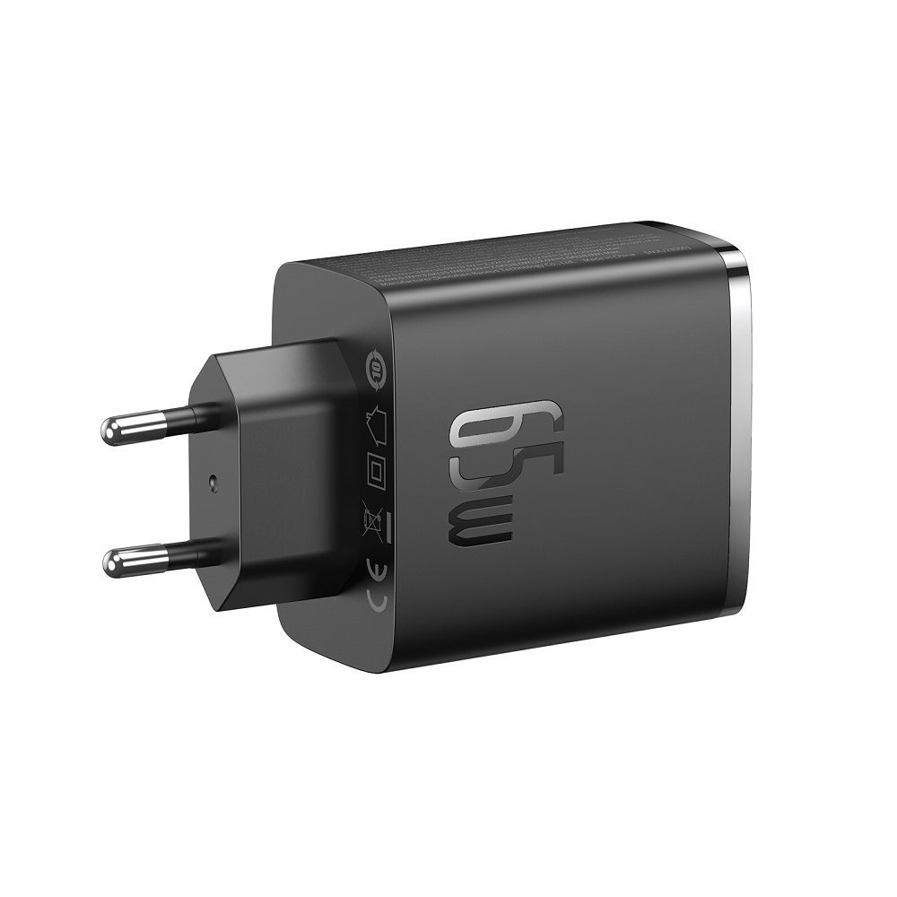 Baseus wall charger Cube Pro PD 65W 2x USB-C 1x USB black