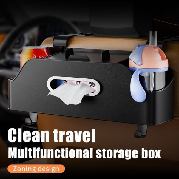 3e9ba07ca2bef40ed7753da6b18e8696 Car organizer for front seats with compartments OXFORD black