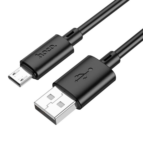 Cable USB A to Micro USB Hoco 2,4A 2 m X88 black