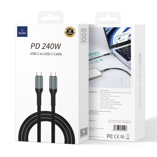 WIWU 240W PD Projector cable Wi-C036 C-C