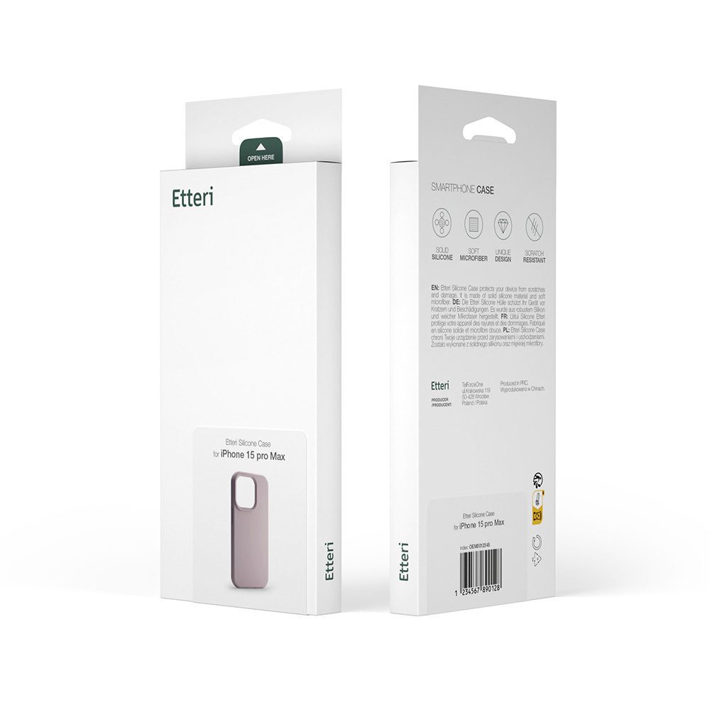 Etteri Silicone Mag case for Samsung Galaxy S25 Edge light pink