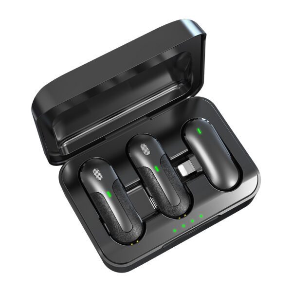 Devia microphone for smartfon Kintone Lightning wireless 2in1 black