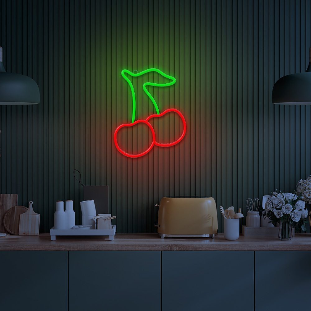 Neon LED Light CHERRY green red NNE23 Neolia