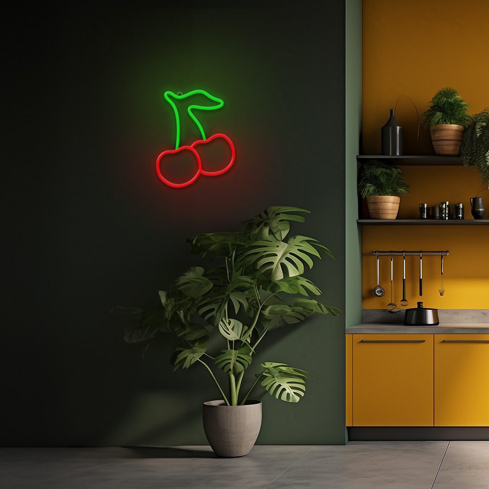 Neon LED Light CHERRY green red NNE23 Neolia