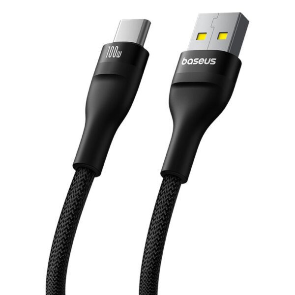 Baseus Flash 2 Charging Cable USB to USB-C 100W 1m Cluster Black