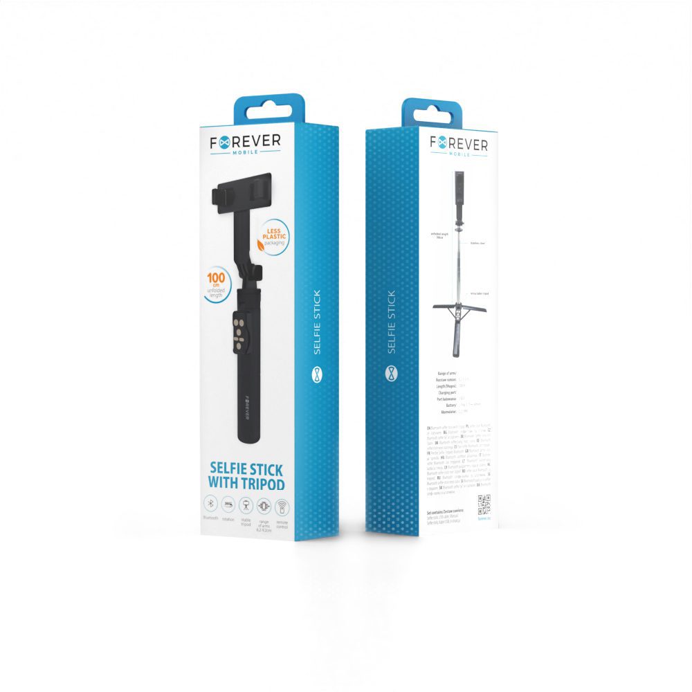 404919_oryg Forever Bluetooth selfie stick tripod SST-100 black