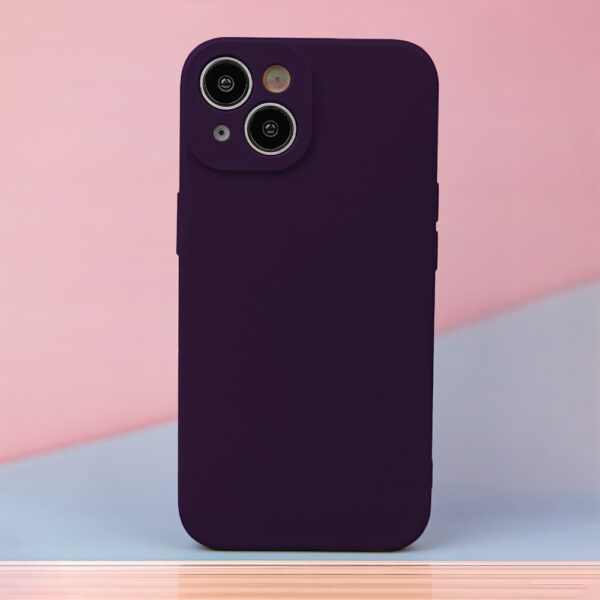 Silicon case for iPhone 16 Plus 6,7" plum