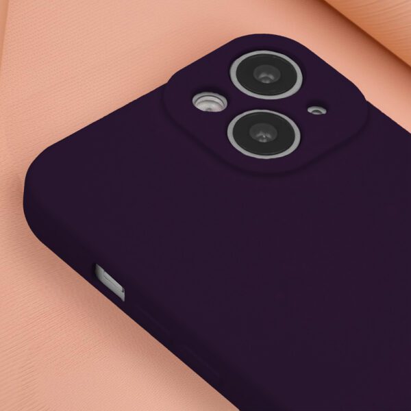 Silicon case for iPhone 16 Plus 6,7" plum