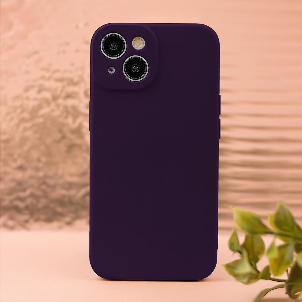 Silicon case for iPhone 16 Plus 6,7" plum