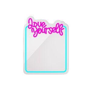 405634_oryg Neon MIRROR LED LOVE YOURSELF turquoise pink FMNE01 Forever Light