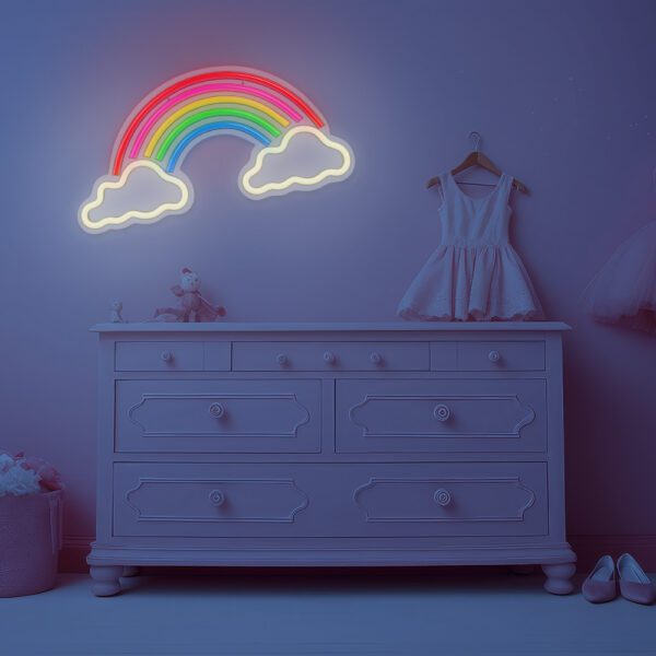 Neon PLEXI LED RAINBOW ON CLOUDS multicolor FPNE32 Forever Light