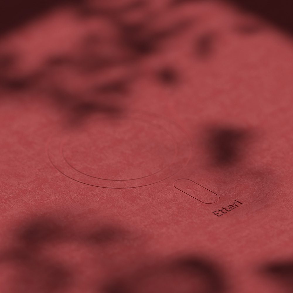 Etteri Silicone Mag case for iPhone 16 Plus 6,7" raspberry