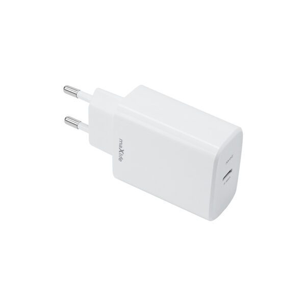 Maxlife MXTC-10-20C PD QC charger 1x USB-C 20W white