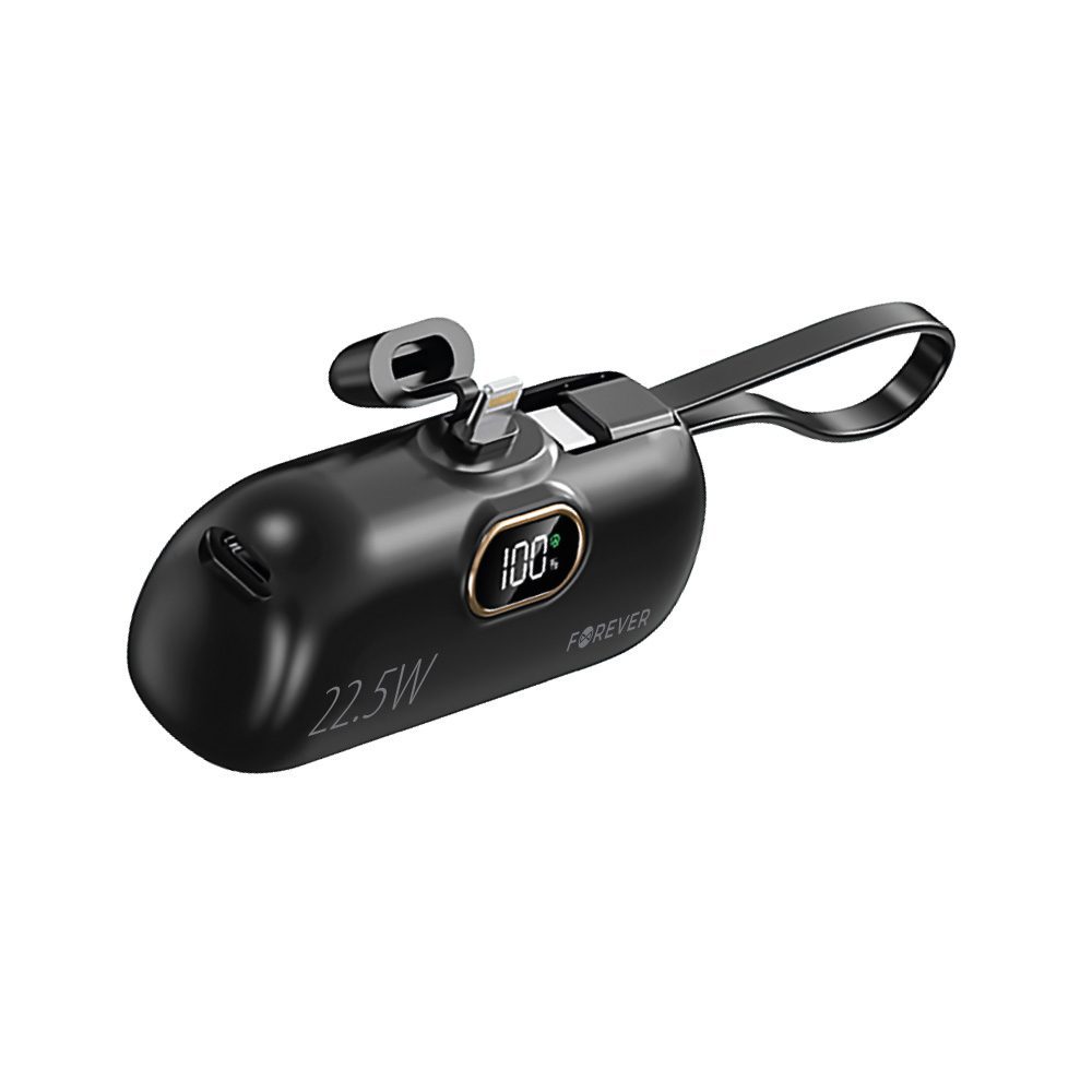 Forever mini power bank MTB-100 22.5W 5000 mAh Lightning black