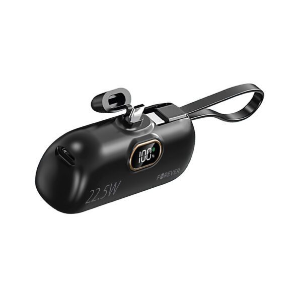 Forever mini power bank MTB-100 22.5W 5000 mAh USB C black
