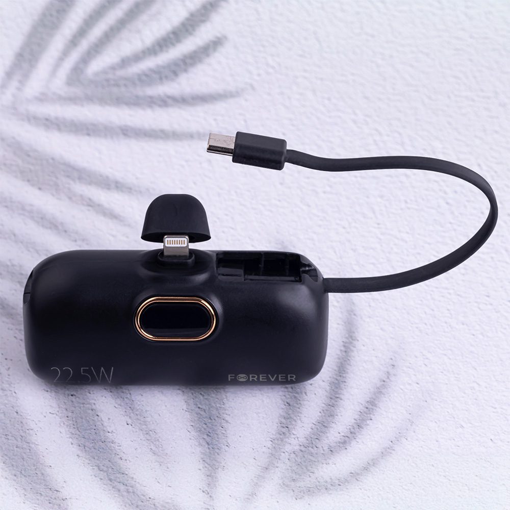 Forever mini power bank MTB-100 22.5W 5000 mAh Lightning black