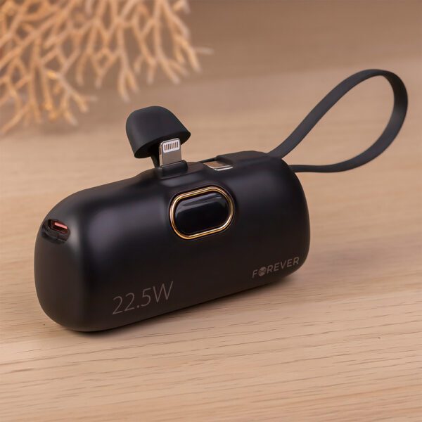 Forever mini power bank MTB-100 22.5W 5000 mAh Lightning black