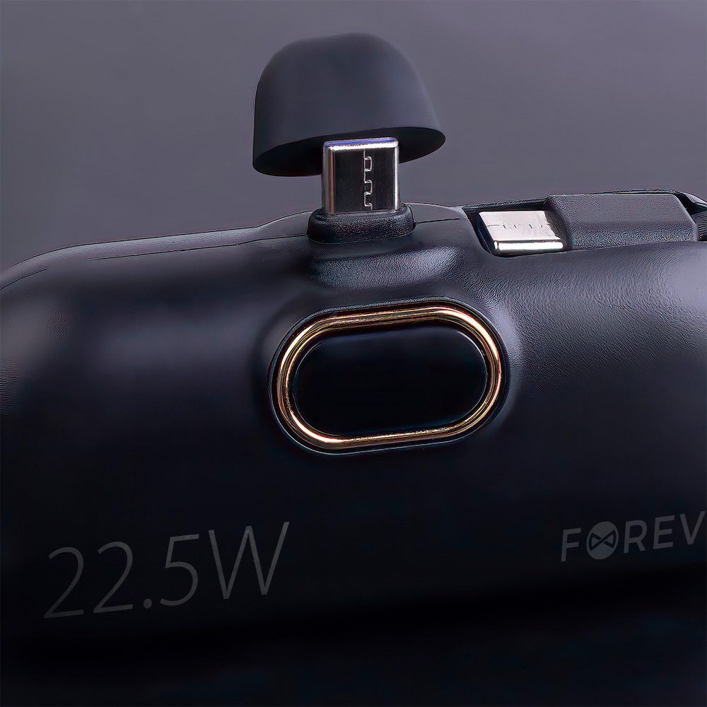 Forever mini power bank MTB-100 22.5W 5000 mAh USB C black