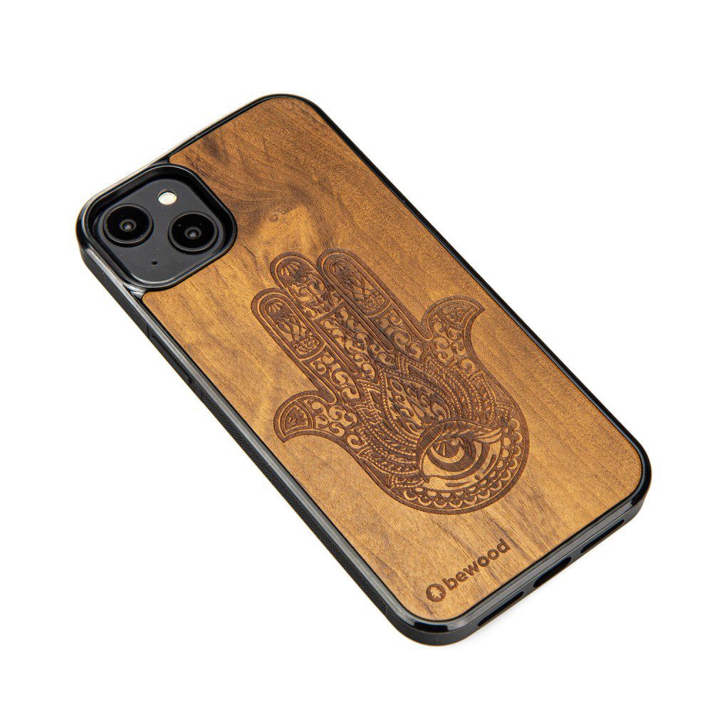 Bewood case for iPhone 15 Plus 6,7" Hamsa Imbuia