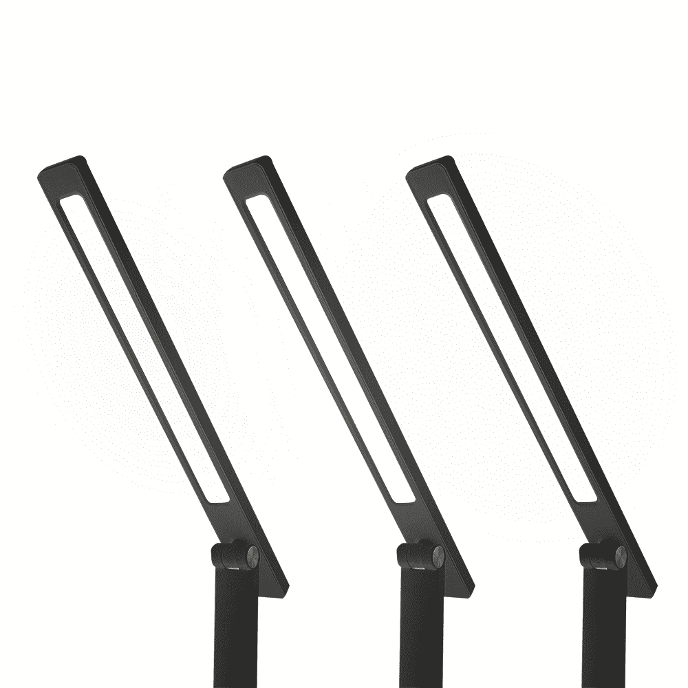 LED desk Lamp 10W, 3000/4500/6000K, induction charging, touch control, dimmer, black,  LTC