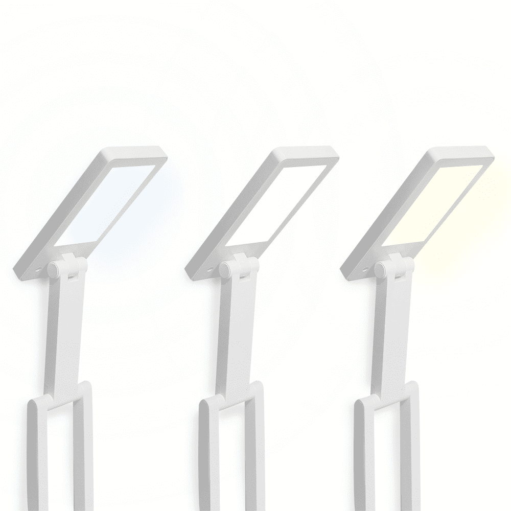 Collapsable LED desk Lamp 10W, 3000/4500/6000K, touch control, 1200mAh, white, LTC