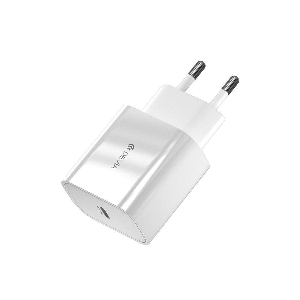 408668_oryg Devia wall charger Smart PD 1x USB-C 20W white