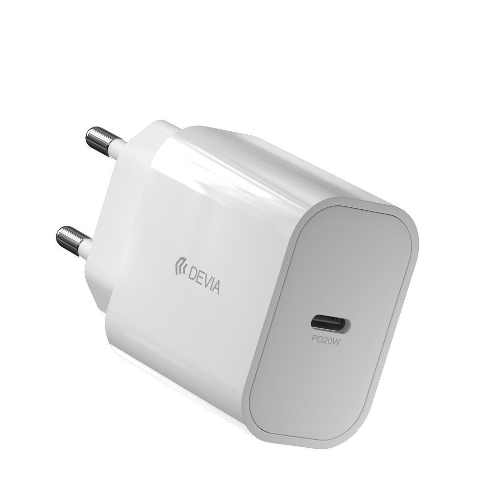 408669_oryg Devia wall charger Smart PD 1x USB-C 20W white