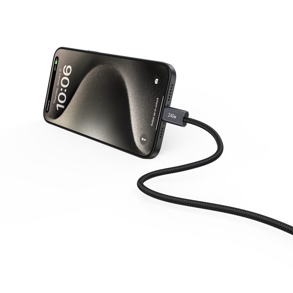 Devia cable Extreme EC652 PD USB-C - USB-C 2,0 m 240W black