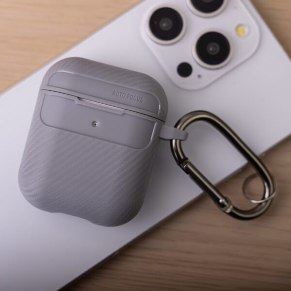 409574_oryg Carbon case for Airpods / Airpods 2 grey