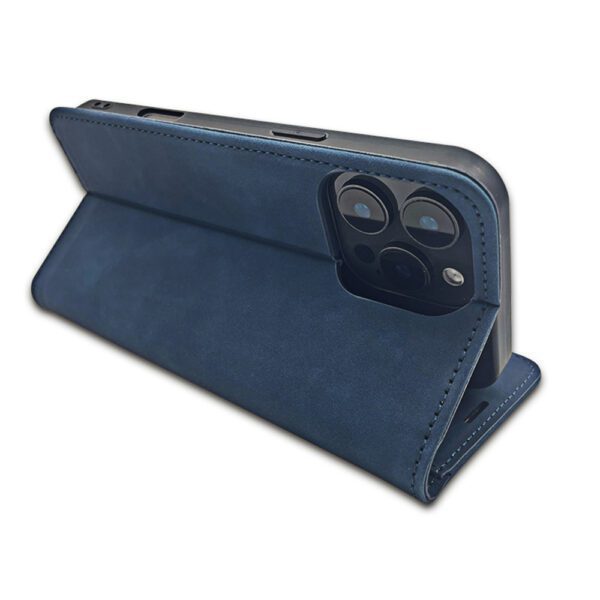 412001_oryg Smart Suede case for Motorola Moto E13 navy blue