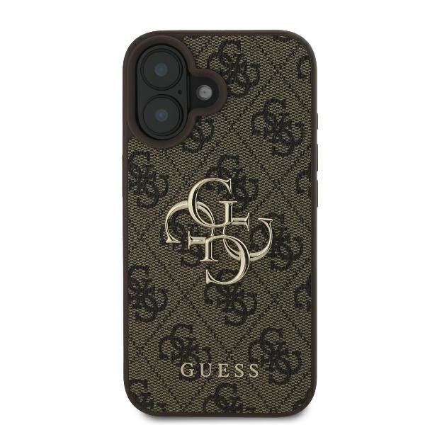 Guess case for iPhone 16 Plus 6,7" GUHCP16M4GMGBR 4G Big Logo brown